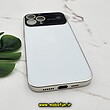 قاب گوشی iPhone 13 Pro Max آیفون مدل PVD اورجینال ضد خش پشت گلس شیشه ای Camera Lens محافظ لنز دار سفید کد 598
