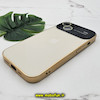 قاب گوشی iPhone 14 آیفون مدل PVD اورجینال ضد خش پشت گلس شیشه ای Camera Lens محافظ لنز دار طلایی کد 99