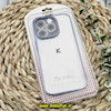 قاب گوشی iPhone 14 Pro آیفون طرح طلقی شیشه ای Camera Lens شفاف اورجینال KAOU سری الکتروپلیتینگ طلقی شفاف رنگ آبی سیرا کد 179
