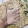 قاب گوشی iPhone 14 Pro آیفون طرح طلقی شیشه ای Camera Lens شفاف اورجینال KAOU سری الکتروپلیتینگ طلقی شفاف رنگ آبی سیرا کد 179