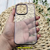 قاب گوشی iPhone 14 Pro آیفون طرح طلقی شیشه ای Camera Lens شفاف اورجینال KAOU سری الکتروپلیتینگ طلقی شفاف رنگ بنفش کد 182