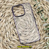 قاب گوشی iPhone 14 Pro آیفون طرح طلقی شیشه ای Camera Lens شفاف اورجینال KAOU سری الکتروپلیتینگ طلقی شفاف رنگ بنفش کد 182