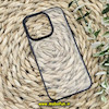قاب گوشی iPhone 14 Pro آیفون طرح طلقی شیشه ای Camera Lens شفاف اورجینال KAOU سری الکتروپلیتینگ طلقی شفاف رنگ مشکی کد 183