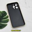 قاب گوشی iPhone 14 Pro Max آیفون مدل PVD اورجینال ضد خش پشت گلس شیشه ای Camera Lens محافظ لنز دار طلایی کد 245