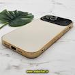 قاب گوشی iPhone 14 Pro Max آیفون مدل PVD اورجینال ضد خش پشت گلس شیشه ای Camera Lens محافظ لنز دار طلایی کد 245