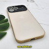 قاب گوشی iPhone 14 Pro Max آیفون مدل PVD اورجینال ضد خش پشت گلس شیشه ای Camera Lens محافظ لنز دار طلایی کد 245
