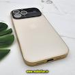 قاب گوشی iPhone 14 Pro Max آیفون مدل PVD اورجینال ضد خش پشت گلس شیشه ای Camera Lens محافظ لنز دار طلایی کد 245