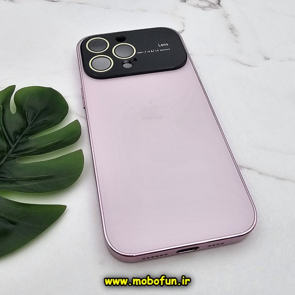 قاب گوشی iPhone 14 Pro Max آیفون مدل PVD اورجینال ضد خش پشت گلس شیشه ای Camera Lens محافظ لنز دار رزگلد کد 249