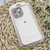 قاب گوشی iPhone 14 Pro Max آیفون طرح طلقی شیشه ای Camera Lens شفاف اورجینال KAOU سری الکتروپلیتینگ طلقی شفاف رنگ طلایی کد 252
