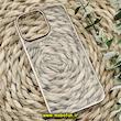 قاب گوشی iPhone 14 Pro Max آیفون طرح طلقی شیشه ای Camera Lens شفاف اورجینال KAOU سری الکتروپلیتینگ طلقی شفاف رنگ طلایی کد 252