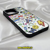 قاب گوشی iPhone 14 Pro Max آیفون پشت گلس آینه ای اورجینال CASETIFY طرح ایموجی و استیکر محافظ لنزدار مشکی کد 256