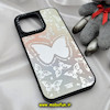 قاب گوشی iPhone 14 Pro Max آیفون پشت گلس آینه ای اورجینال CASETIFY طرح پروانه کیوت محافظ لنزدار مشکی کد 257