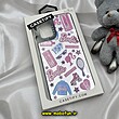 قاب گوشی Redmi Note 10 Pro - Redmi Note 10 Pro Max شیائومی پشت گلس آینه ای اورجینال CASETIFY طرح باربی Barbie محافظ لنزدار مشکی کد 722