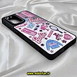 قاب گوشی Redmi Note 10 Pro - Redmi Note 10 Pro Max شیائومی پشت گلس آینه ای اورجینال CASETIFY طرح باربی Barbie محافظ لنزدار مشکی کد 722