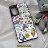 قاب گوشی Galaxy S20 FE سامسونگ پشت گلس آینه ای اورجینال CASETIFY طرح ایموجی و استیکر محافظ لنزدار مشکی کد 536