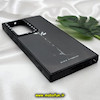 قاب گوشی Galaxy S23 Ultra سامسونگ پشت گلس آینه ای اورجینال CASETIFY طرح رز سفید من محافظ لنزدار مشکی کد 243
