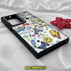 قاب گوشی Galaxy S23 Ultra سامسونگ پشت گلس آینه ای اورجینال CASETIFY طرح ایموجی و استیکر محافظ لنزدار مشکی کد 246
