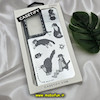 قاب گوشی Galaxy S23 Ultra سامسونگ پشت گلس آینه ای اورجینال CASETIFY طرح گربه بازیگوش محافظ لنزدار مشکی کد 248