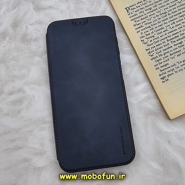 کیف گوشی موبایل Galaxy A14 4G - Galaxy A14 5G سامسونگ کلاسوری اورجینال دادوو Dadoo مدل SPORT 2023 محافظ لنزدار سرمه ای کد 558