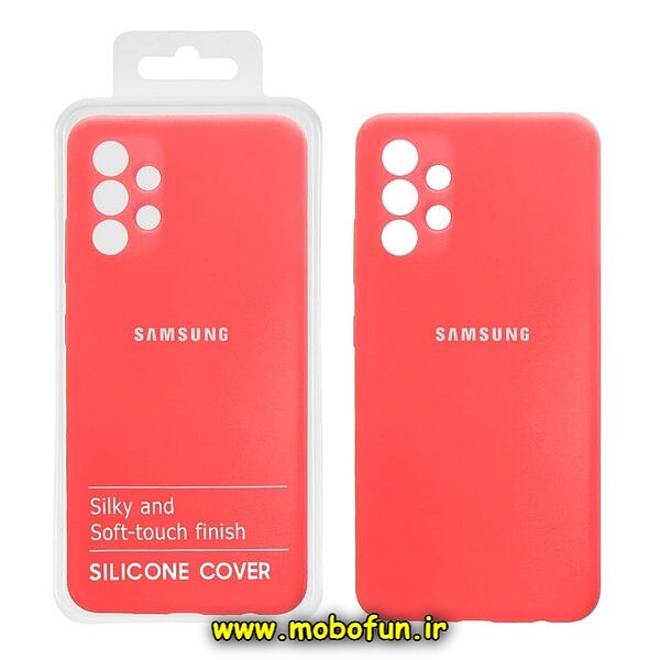 قاب گوشی Galaxy A33 5G سامسونگ سیلیکونی اورجینال پاک کنی درجه یک زیربسته محافظ لنز دار گلبهی کد 563