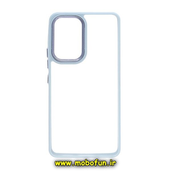 قاب گوشی Galaxy A53 5G سامسونگ اورجینال متال کیس Metal طرح پشت طلق شفاف دور سیلیکونی فیلی کد 769