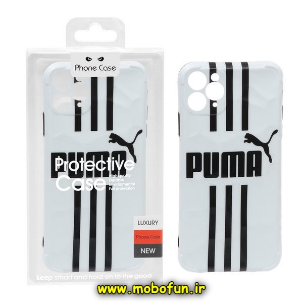 قاب گوشی iPhone 11 Pro Max آیفون طرح دار پافر سخت محافظ لنز دار پوما PUMA کد 519