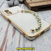 قاب گوشی Poco X4 Pro 5G شیائومی طرح مای کیس گلد لاین لاکچری دستبندی نگین دار مرواریدی سفید کد 670