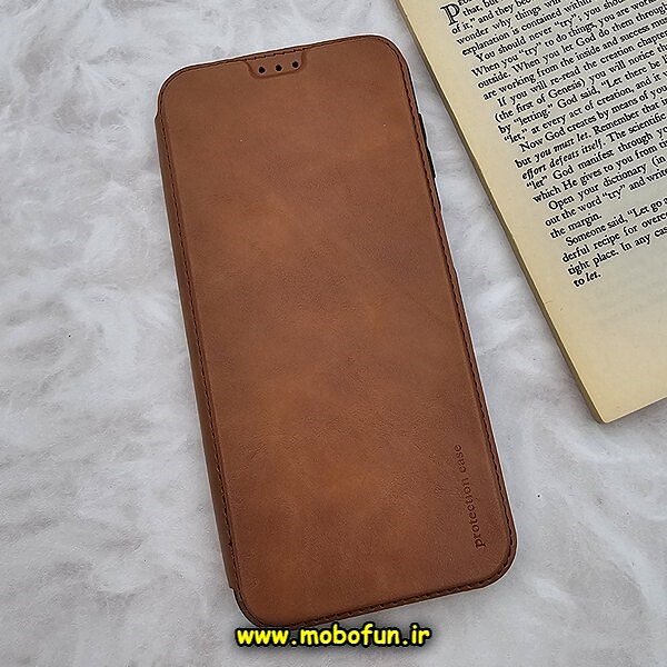 کیف گوشی موبایل Galaxy A14 4G - Galaxy A14 5G سامسونگ کلاسوری اورجینال دادوو Dadoo مدل SPORT 2023 محافظ لنزدار عسلی کد 560
