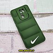 قاب گوشی Redmi 9 - Poco M2 شیائومی سیلیکون ژله ای پافر PC زیر بسته محافظ لنز دار طرح نایکی NIKE رنگ سبز کد 260