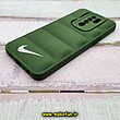 قاب گوشی Redmi 9 - Poco M2 شیائومی سیلیکون ژله ای پافر PC زیر بسته محافظ لنز دار طرح نایکی NIKE رنگ سبز کد 260