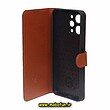کیف گوشی Redmi 12 شیائومی مگنتی پال پرایم Pal Prime طرح چرم کتابی محافظ لنزدار عسلی کد 39