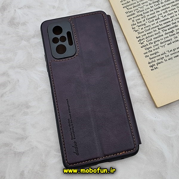 کیف گوشی موبایل Redmi Note 10 Pro 4G - Redmi Note 10 Pro Max شیائومی کلاسوری اورجینال دادوو Dadoo مدل SPORT 2023 محافظ لنزدار بنفش کد E18-170287