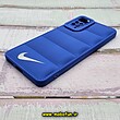 قاب گوشی Redmi Note 11 Pro 4G Global - Redmi Note 11 Pro 5G Global - Redmi Note 11E Pro 5G - Redmi Note 12 Pro 4G شیائومی سیلیکون ژله ای پافر PC زیر بسته محافظ لنز دار طرح نایکی NIKE رنگ آبی کاربنی کد 694