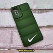 قاب گوشی Redmi Note 11 Pro 4G Global - Redmi Note 11 Pro 5G Global - Redmi Note 11E Pro 5G - Redmi Note 12 Pro 4G شیائومی سیلیکون ژله ای پافر PC زیر بسته محافظ لنز دار طرح نایکی NIKE رنگ سبز کد 695