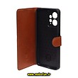 کیف گوشی Redmi Note 12 4G شیائومی مگنتی پال پرایم Pal Prime طرح چرم کتابی محافظ لنزدار عسلی کد 279