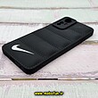 قاب گوشی Redmi Note 12S شیائومی سیلیکون ژله ای پافر PC زیر بسته محافظ لنز دار طرح نایکی NIKE رنگ مشکی کد 78