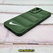 قاب گوشی Redmi Note 12S شیائومی سیلیکون ژله ای پافر PC زیر بسته محافظ لنز دار طرح نایکی NIKE رنگ سبز کد 80