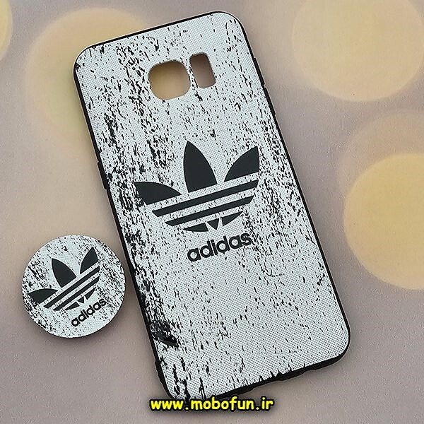 قاب گوشی Galaxy S7 Edge سامسونگ فانتزی سوزنی برجسته پاپ سوکت دار آدیداس adidas کد 60