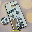 قاب گوشی Galaxy S7 Edge سامسونگ فانتزی سوزنی برجسته پاپ سوکت دار استارباکس STARBUCKS کد 62