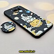 قاب گوشی Galaxy S7 Edge سامسونگ فانتزی سوزنی برجسته پاپ سوکت دار فضانورد NASA کد 64