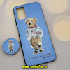 قاب گوشی Galaxy A02S - Galaxy A03S سامسونگ فانتزی سوزنی برجسته پاپ سوکت دار خرسی تدی کد 386