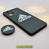 قاب گوشی Galaxy A53 5G سامسونگ فانتزی سوزنی برجسته طرح آدیداس adidas پاپ سوکت دار محافظ لنز دار کد 785