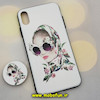 قاب گوشی iPhone XS Max آیفون فانتزی سوزنی برجسته طرح دخترونه پاپ سوکت دار کد 222