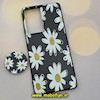 قاب گوشی Galaxy S21 Ultra سامسونگ فانتزی سوزنی برجسته طرح گل بابونه پاپ سوکت دار کد 319