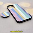 قاب گوشی iPhone 13 Pro آیفون فانتزی سوزنی برجسته طرح آبرنگی پاپ سوکت دار کد 425