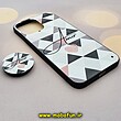 قاب گوشی iPhone 13 Pro Max آیفون فانتزی سوزنی برجسته طرح قلبی زیبا پاپ سوکت دار کد 614