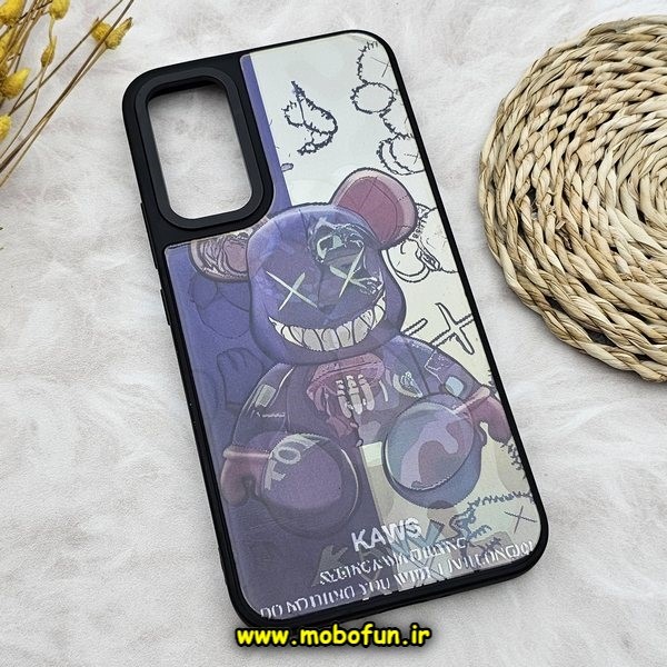 قاب گوشی Galaxy A24 سامسونگ طرح ضد ضربه هولوگرافیک چند بعدی خرسی KAWS کد 310
