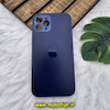 قاب گوشی iPhone 12 Pro Max آیفون مدل PVD ضد خش پشت گلس شیشه ای محافظ لنز دار سرمه ای کد 730