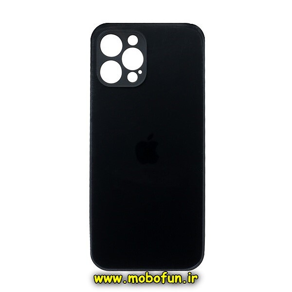 قاب گوشی iPhone 13 Pro Max آیفون مدل PVD ضد خش پشت گلس شیشه ای محافظ لنز دار مشکی کد 620