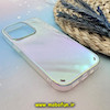 قاب گوشی iPhone 14 Pro طرح طلقی شیشه ای شفاف ایربگ دار کپسولی هولوگرامی کد 185
